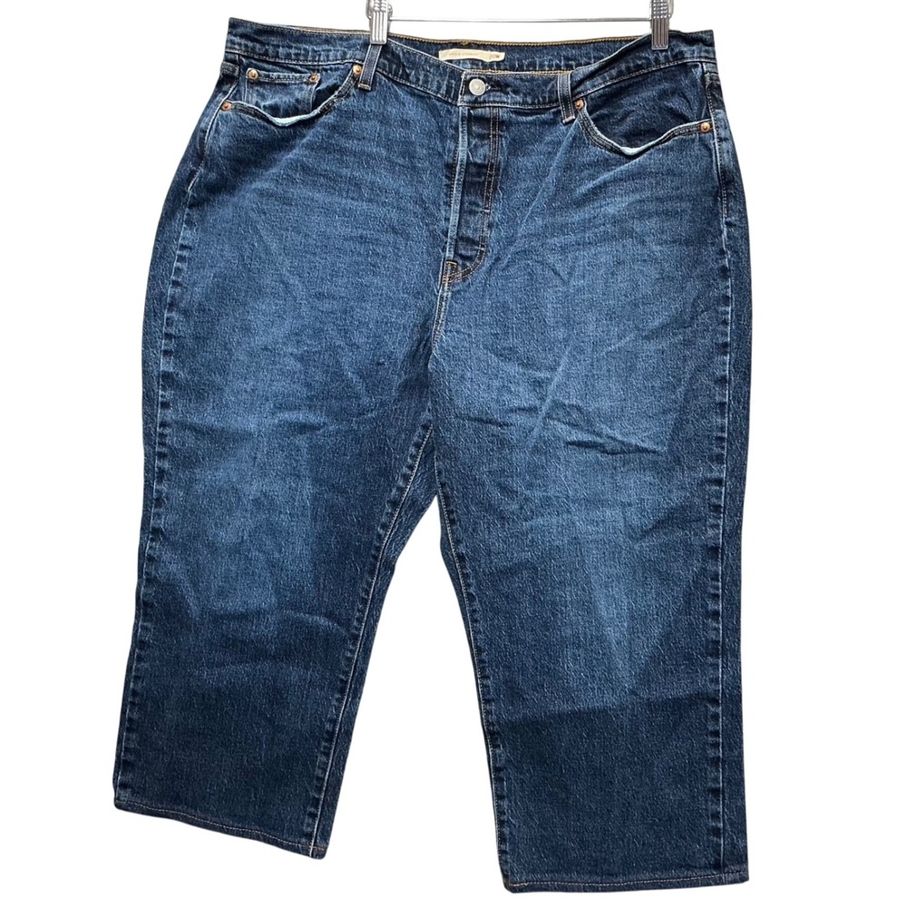 Levi's Premium Wedgie Straight Jeans Women's 20W Dark‎ Wash Denim